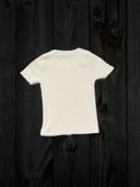 Blusa celeste con mariposas bordadas y lazos frontales — vista 2