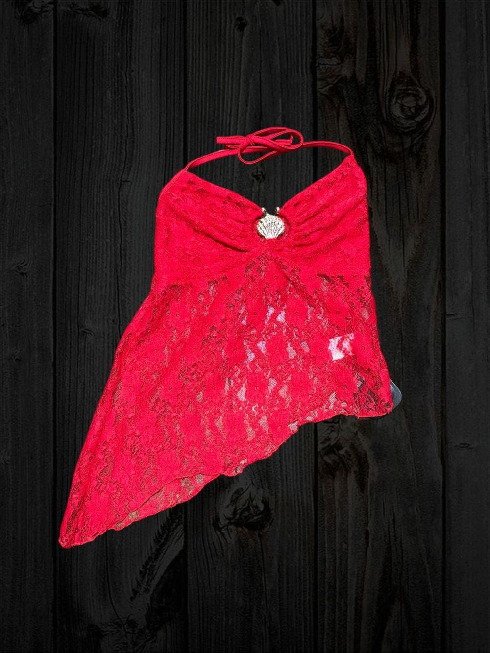 Blusa top transparente flores