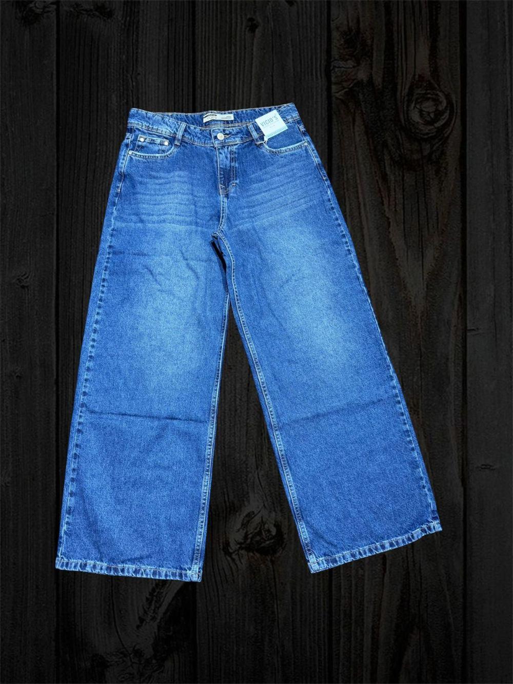 Jean Baggy Cadera Tonos Azules — Jeans